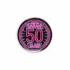 Neon Button 50 Jaar Sarah (5,5cm) 2 Neon Button 50 Jaar Sarah (5,5cm) -Griezels Glans Winkel neon button 50 jaar sarah 55cm