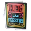 Neon Raambord Hier Is Het Feestje (60x45cm) -Griezels Glans Winkel neon raambord hier is het feestje 60x45cm
