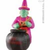 Opblaasbare Heks Met Ketel 183cm -Griezels Glans Winkel opblaasbare heks met ketel 183cm