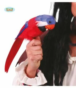 Papegaai 38cm Met Elastiek