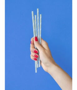 Papieren Rietjes Lichtblauw/Goud (10st) -Griezels Glans Winkel papieren rietjes lichtblauw goud 10st 2