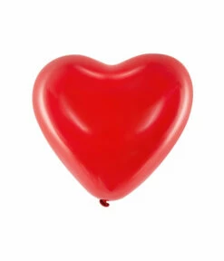 Pastel Ballonnen Hart Rood 40cm (6st)