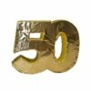 Piñata 50 Jaar Goud - 50x10x40 Cm -Griezels Glans Winkel pinata 50 jaar goud 50x10x40 cm