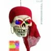 Piratenschedel Met Kleuren Licht 40cm -Griezels Glans Winkel piratenschedel met kleuren licht 40cm