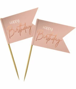 Prikkers Elegant Lush Blush Happy Birthday - 36 Stuks