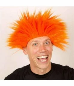 Pruik Electric Shock Oranje
