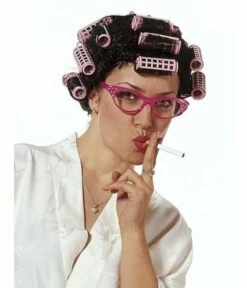 Pruik Zwart Krulspelden Rinoa