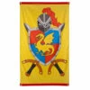 Riddervlag Geel/Rood Dragon (150x90cm) -Griezels Glans Winkel riddervlag geel rood dragon 150x90cm