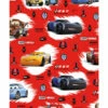 Rol Cadeaupapier Rood Cars -Griezels Glans Winkel rol cadeaupapier rood cars