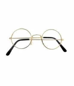 Ronde Bril Met Glazen Goud