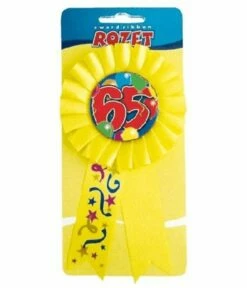 Rozet Ballon 65 Geel
