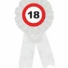 Rozet Verkeersbord 18 Jaar -Griezels Glans Winkel rozet verkeersbord 18 jaar