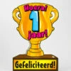 Trofee Kaart - 1 Jaar -Griezels Glans Winkel trofee kaart 1 jaar