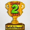 Trofee Kaart - 2 Jaar -Griezels Glans Winkel trofee kaart 2 jaar