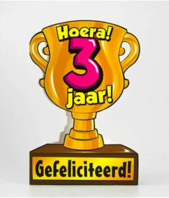 Trofee Kaart - 3 Jaar