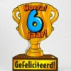 Trofee Kaart - 6 Jaar -Griezels Glans Winkel trofee kaart 6 jaar