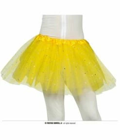Tutu Geel Met Zilveren Sterren Kind