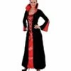 Vampier Dame Jurk Rood/zwart -Griezels Glans Winkel vampier dame jurk rood zwart
