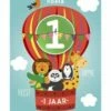 Verjaardagskaart 1 Jaar Beestenboel 1 Verjaardagskaart 1 Jaar Beestenboel -Griezels Glans Winkel verjaardagskaart 1 jaar beestenboel