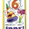 Verjaardagskaart 6 Jaar Feesttoeters 1 Verjaardagskaart 6 Jaar Feesttoeters -Griezels Glans Winkel verjaardagskaart 6 jaar feesttoeters