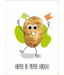 Verjaardagskaart 'Hieper De Pieper Hoera'