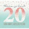 Verjaardagskaart Hoera 20 Jaar -Griezels Glans Winkel verjaardagskaart hoera 20 jaar