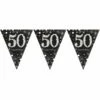 Vlaggenlijn '50' Sparkling Celebration Zilver/goud -Griezels Glans Winkel vlaggenlijn 50 sparkling celebration zilver goud