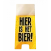 Waarschuwingsbord Hier Is Het Bier -Griezels Glans Winkel waarschuwingsbord hier is het bier