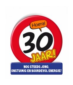 Wenskaart Verkeersbord 30 Jaar