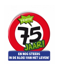 Wenskaart Verkeersbord 75 Jaar