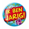 XL Button - 'Ik Ben Jarig' -Griezels Glans Winkel xl button ik ben jarig