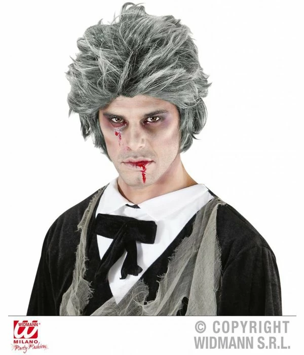 Zombie Pruik Grijs 4 Zombie Pruik Grijs - Afbeelding 2