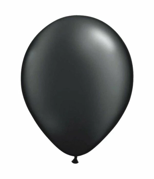 Zwarte Metallic Ballonnen 30cm 10 Stuks 3 Zwarte Metallic Ballonnen 30cm 10 Stuks